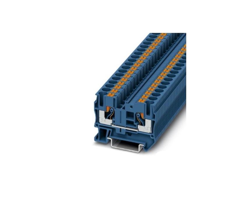 Feed-through terminal block, Push in, 0.5 mm² - 10 mm², blue PT 6 BU 3211819